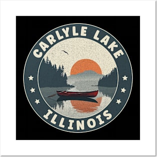 Carlyle Lake Illinois Sunset Posters and Art